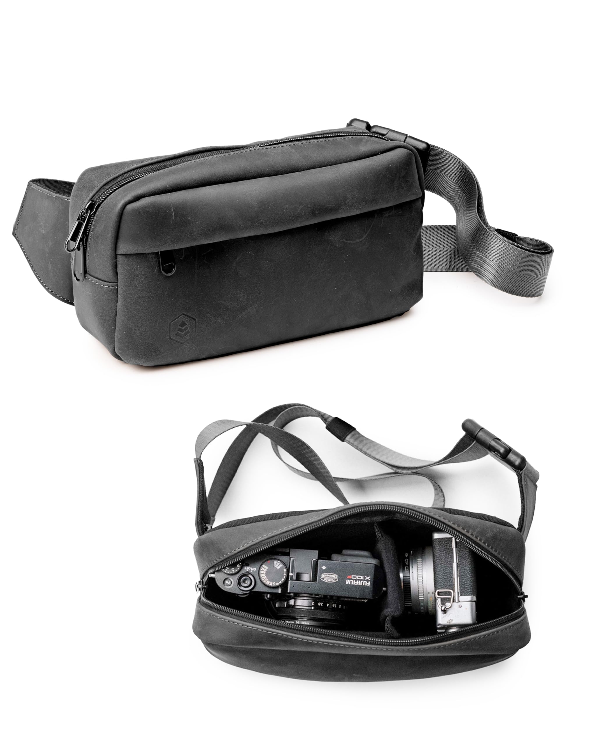 Evergreen Legacy Compact Camera Sling/Genuine Leather/Cross-body